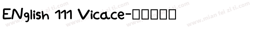 ENglish 111 Vicace字体转换